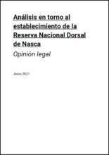 Análisis en torno al establecimiento de la Reserva Nacional Dorsal de Nasca: opinión legal